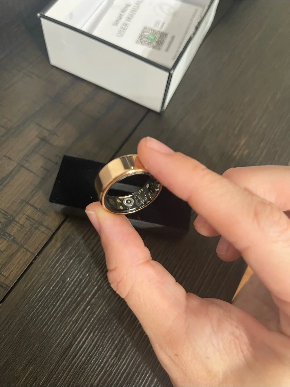 Biemha SIZE 8-Smart Health & Fitness Ring - Rose Gold